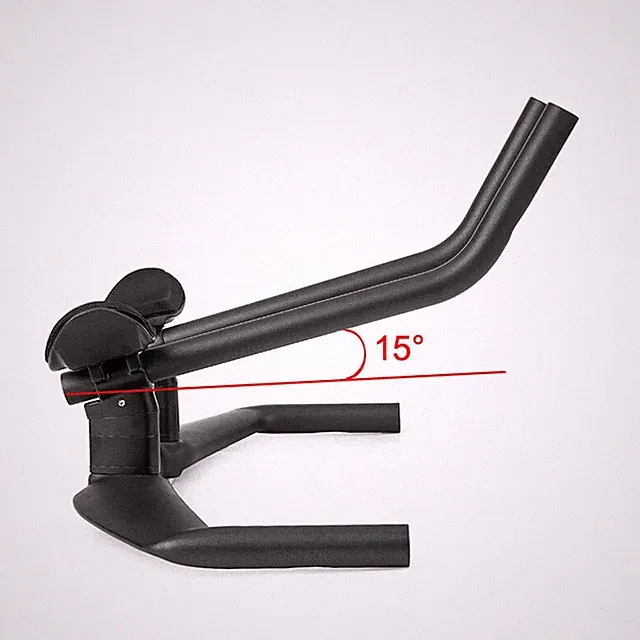 Carbon Fiber Triathlon Bicycle Handlebar TT Bar 15 Degrees of Left and Right Arm