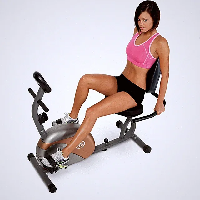 Marcy ME709 Recumbent Magnetic Exercise Bike Cycling Home Gym Equipment