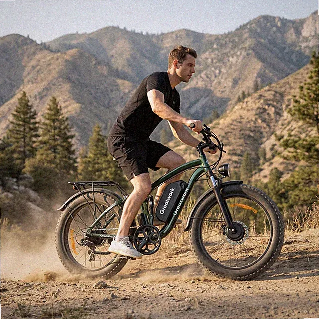 Peak 5000W Dual Motor Electric Bicycle 26" Fat Tire 52V/25Ah for Adults UL2849