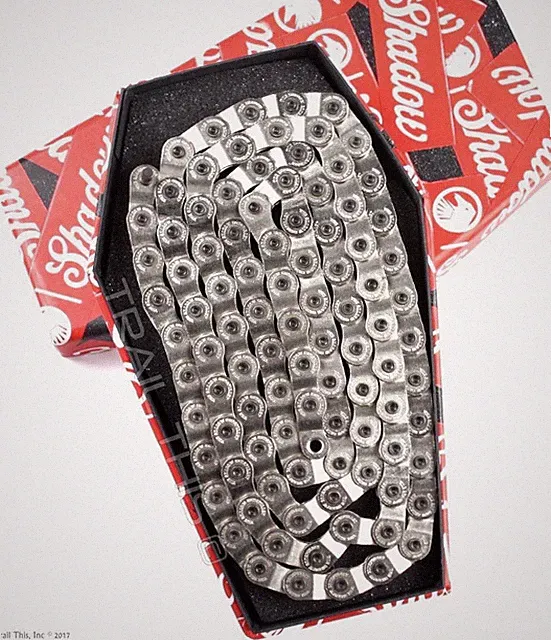 The Shadow Conspiracy Interlock V2 Half Link 1/2" x 1/8" BMX Bike Chain Silver